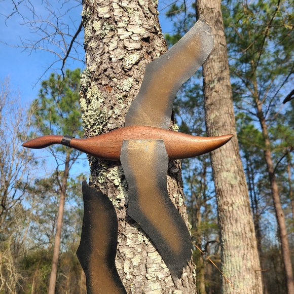 Vintage Late 60s Flying Geese Wood and Metal - Picture 3 of 11